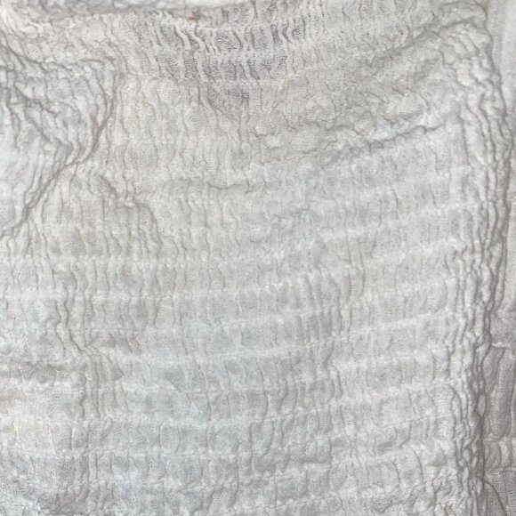 Free People Chloe White Puff Sleeve Blouse - Picture 5 of 6